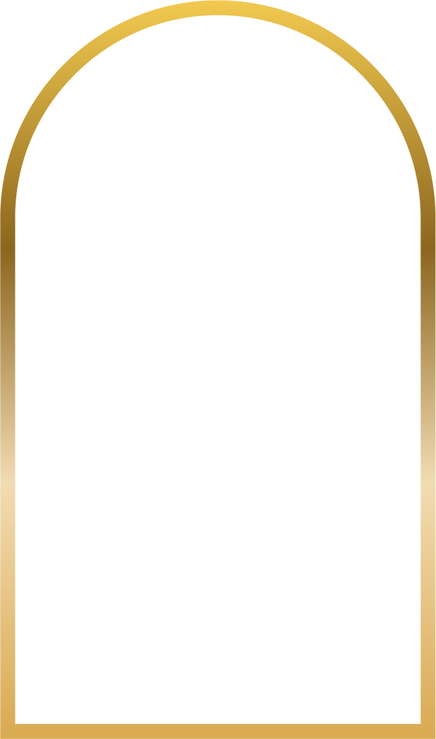 Gradient Gold Tall Arch Frame